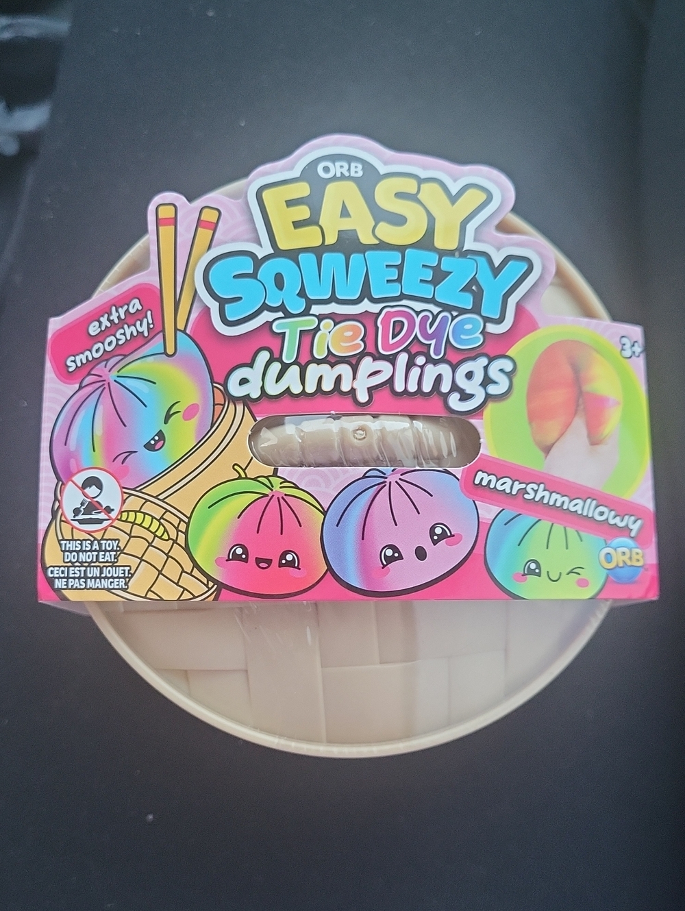 ORB Easy Squeezy Tie Dye Dumplings - Marshmallow Colors Plush Toy
